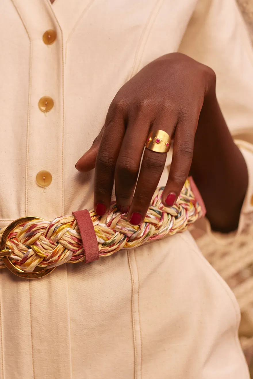 Des Petit Hauts Bague Pampy AGATHE FUSHIA