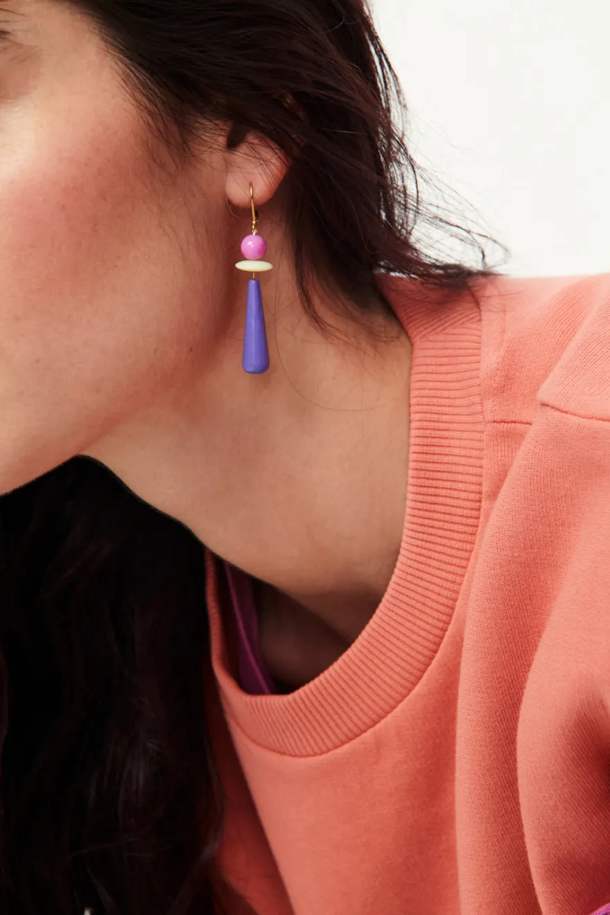 Best Des Petit Hauts Boucles D'Oreilles Orielle FIGUE/SANTAL