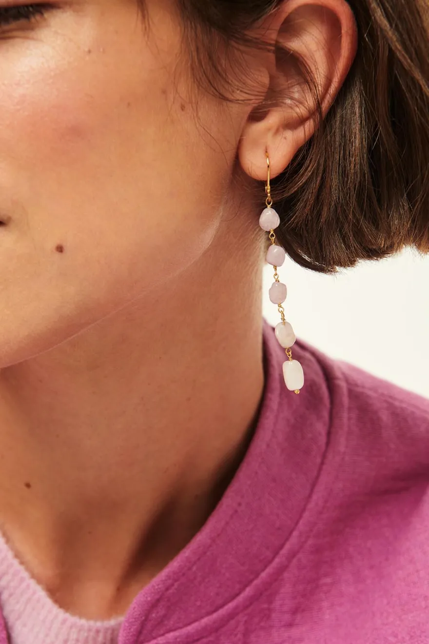 Outlet Des Petit Hauts Boucles D'Oreilles Paelo KUNZITE