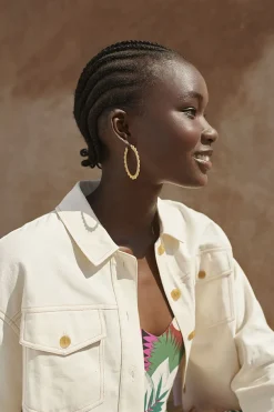 Des Petit Hauts Boucles D'eilles Panama OR