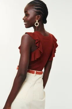 Discount Des Petit Hauts Boucles D'Oreilles Panelle OR/PECAN