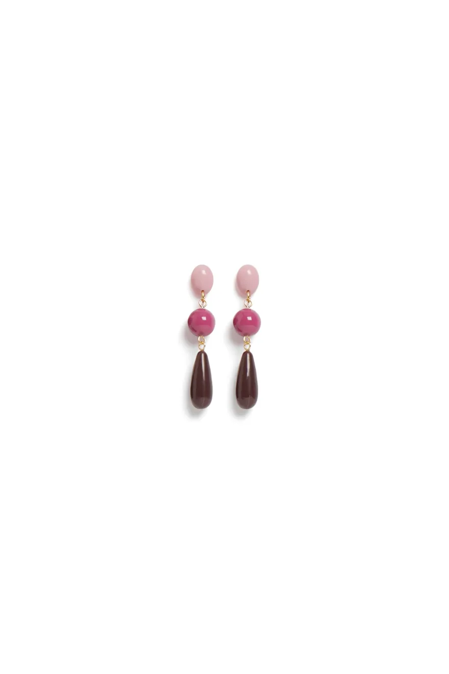 Sale Des Petit Hauts Boucles D'Oreilles Patricia COMPOTE/BRUYERE/OURS