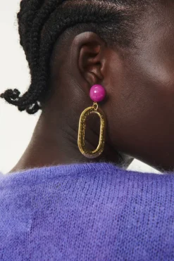 Outlet Des Petit Hauts Boucles D'Oreilles Yianna DORE SUNSET