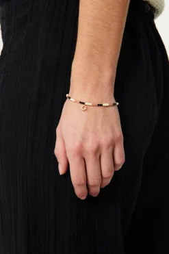 Sale Des Petit Hauts Bracelet Perette NOIR/ECRU/OASIS