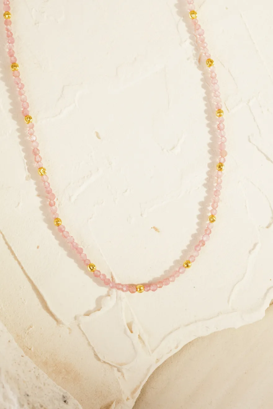 Outlet Des Petit Hauts Collier Padma TOURMALINE ROSE