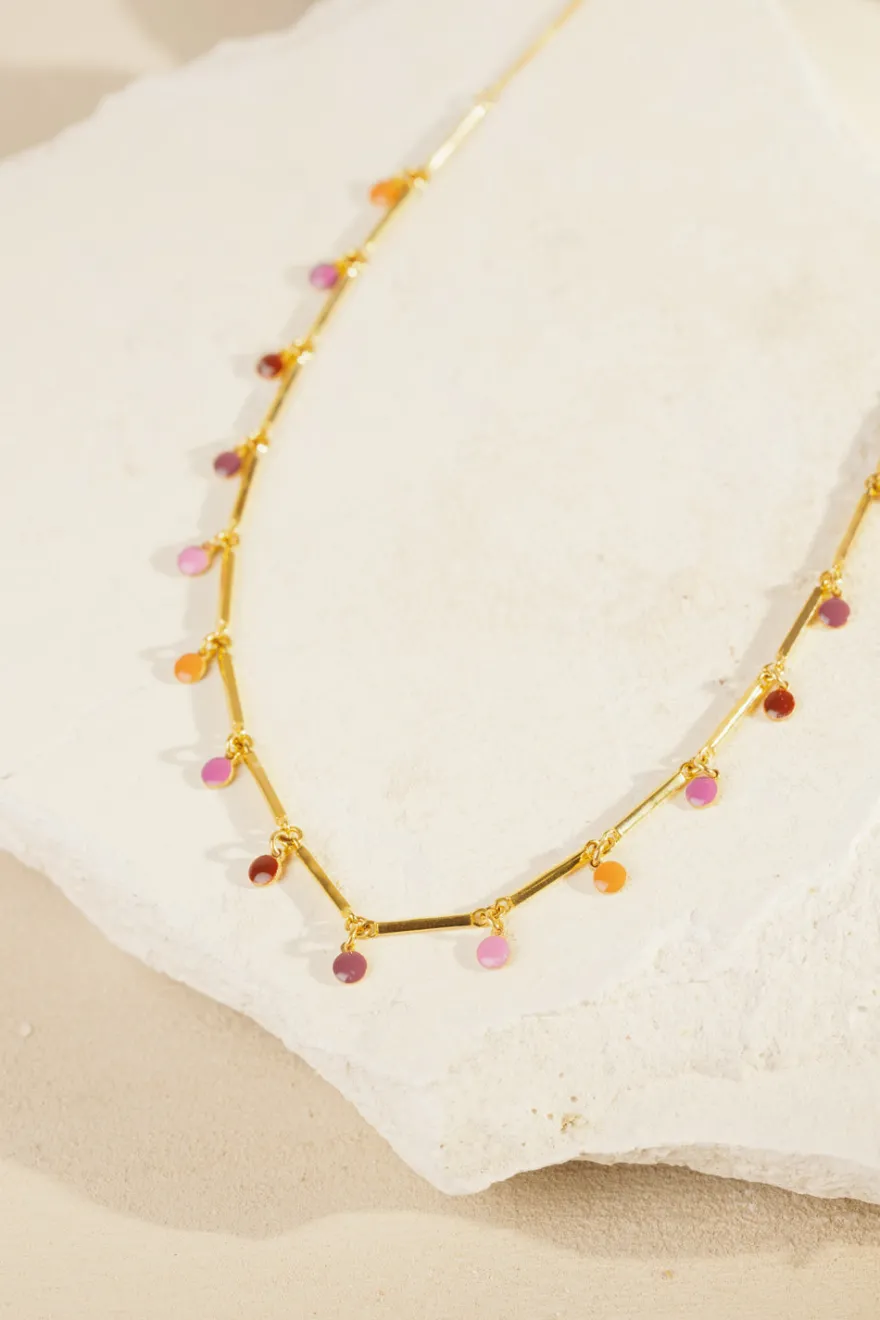 Sale Des Petit Hauts Collier Patsy OR/MULTICO