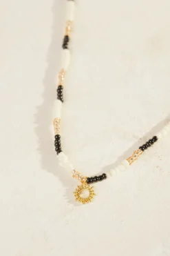 Outlet Des Petit Hauts Collier Pepin NOIR/ECRU/OASIS