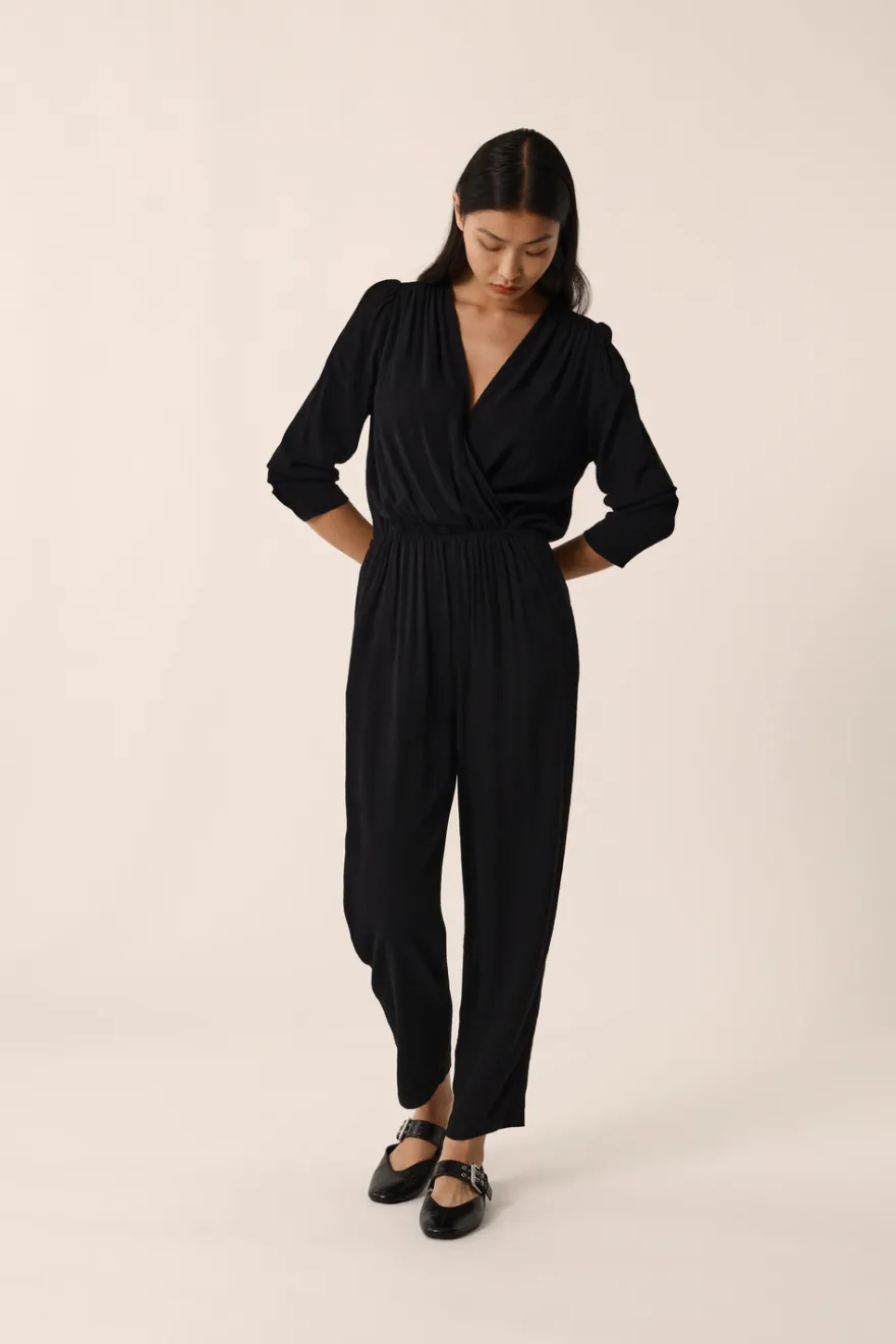 Clearance Des Petit Hauts Combi pantalon Rafou NOIR
