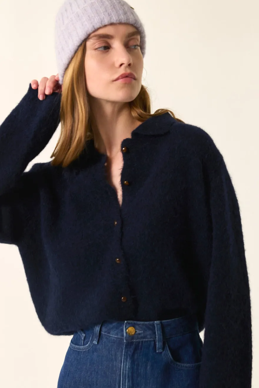 Discount Des Petit Hauts Gilet Anouk MARINE