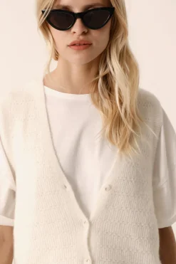 Online Des Petit Hauts Gilet Bernie CREME