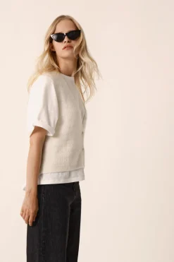 Online Des Petit Hauts Gilet Bernie CREME