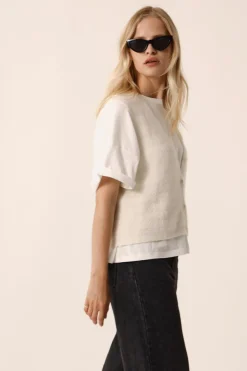 Online Des Petit Hauts Gilet Bernie CREME