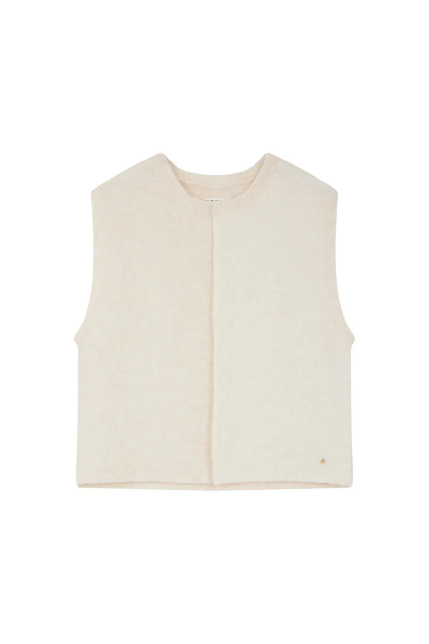 Outlet Des Petit Hauts Gilet sans manches Achille ECRU