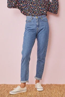 Hot Des Petit Hauts jean louisette BLEU DELAVE