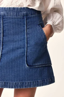 Online Des Petit Hauts Jupe Louxor MIDDLE BLUE