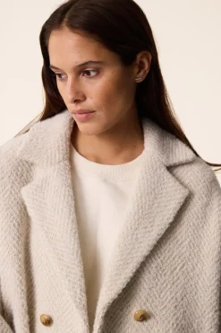 New Des Petit Hauts Manteau Yago CREME