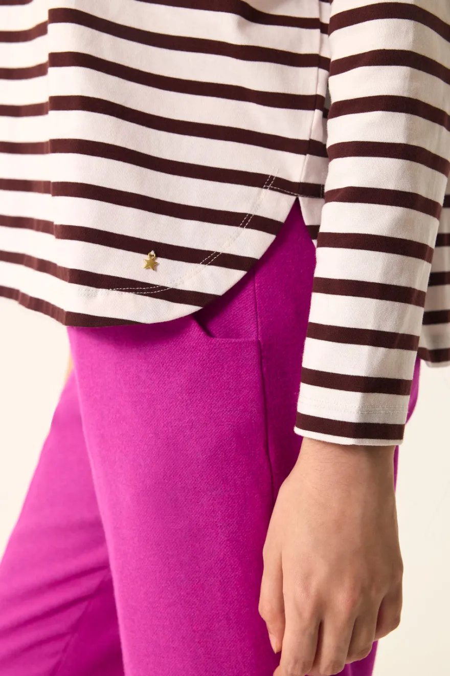 Discount Des Petit Hauts Marinière Filly ECRU/OURS