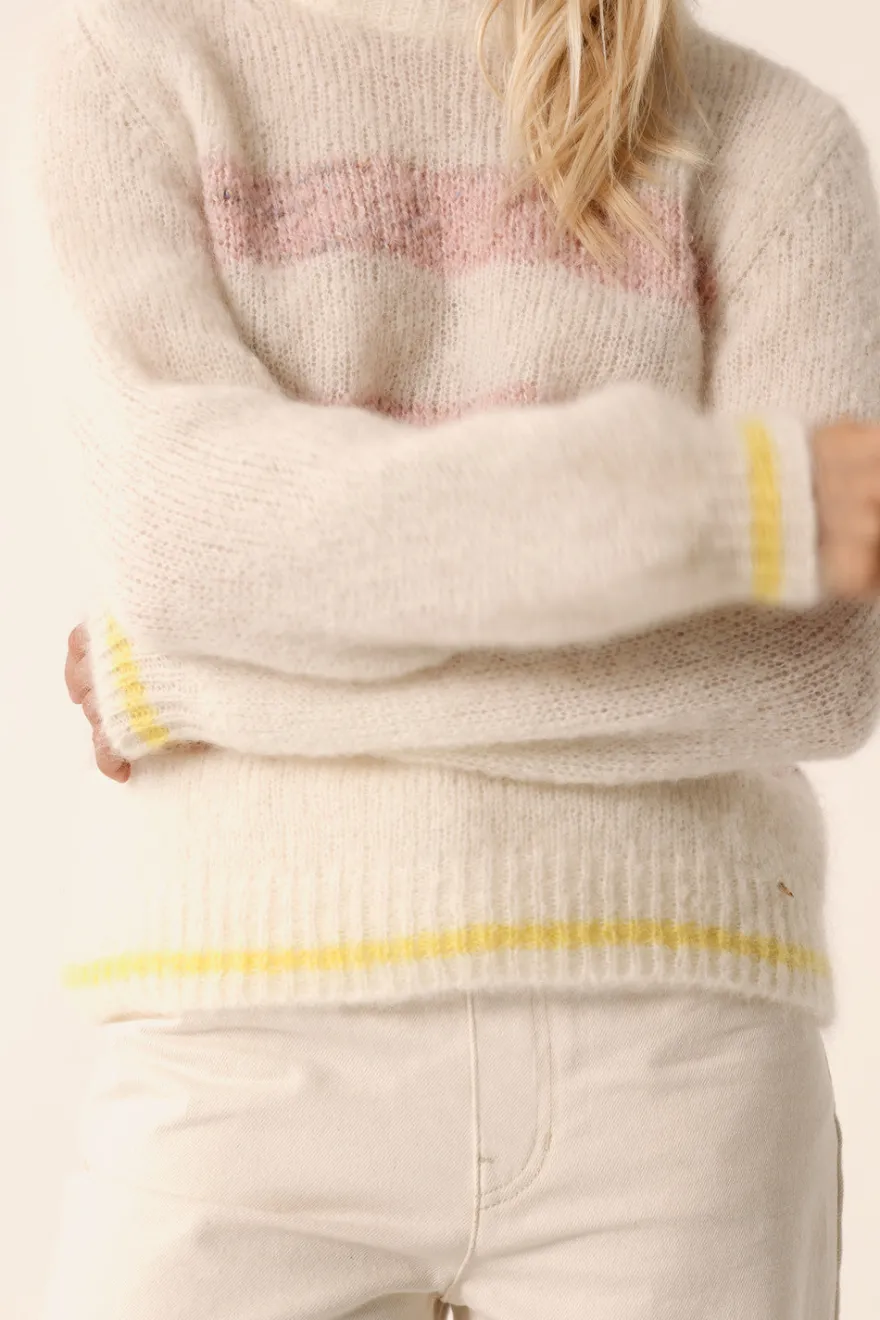 Best Des Petit Hauts Pull Alba ECRU/BRUME POUDRE