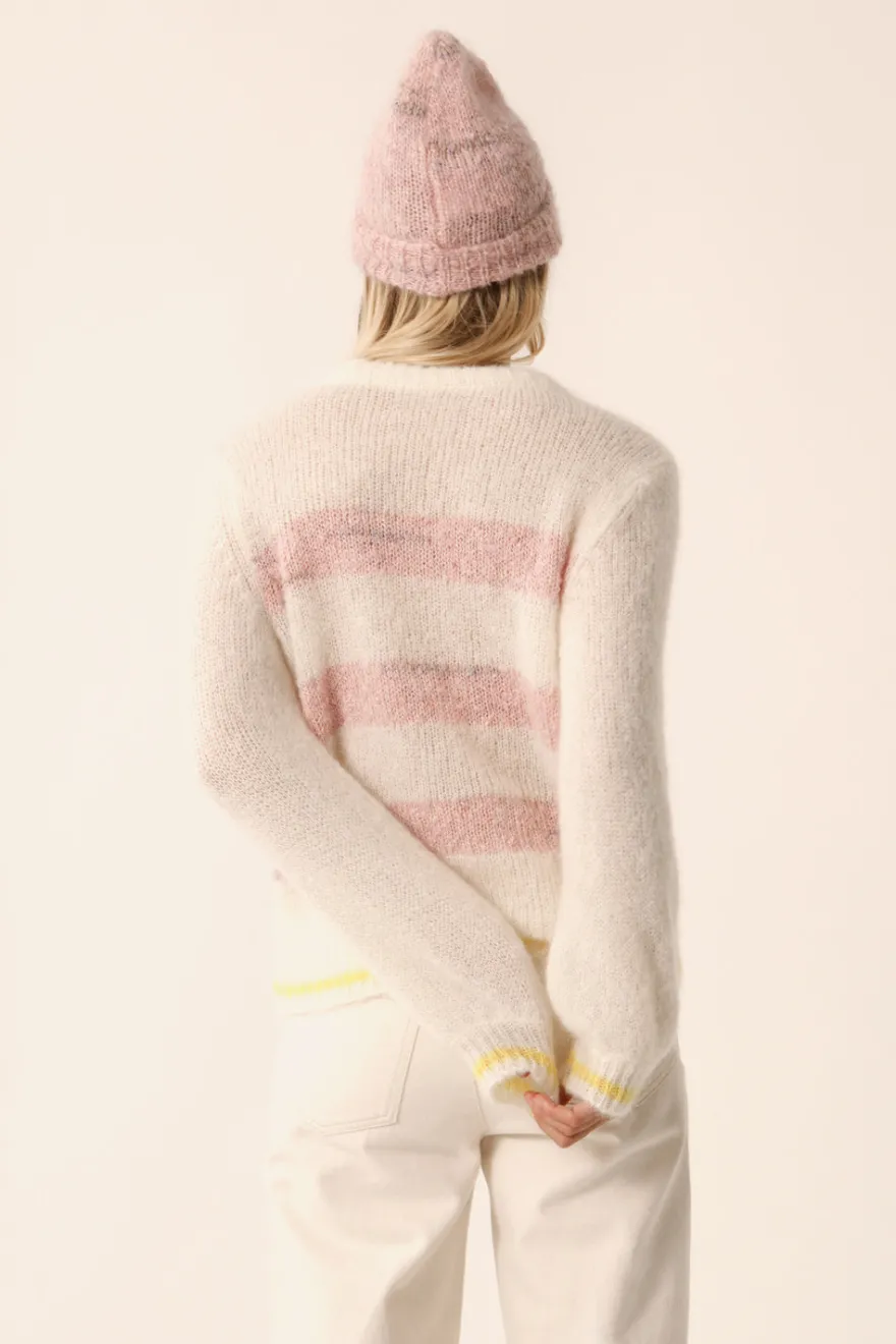 Best Des Petit Hauts Pull Alba ECRU/BRUME POUDRE