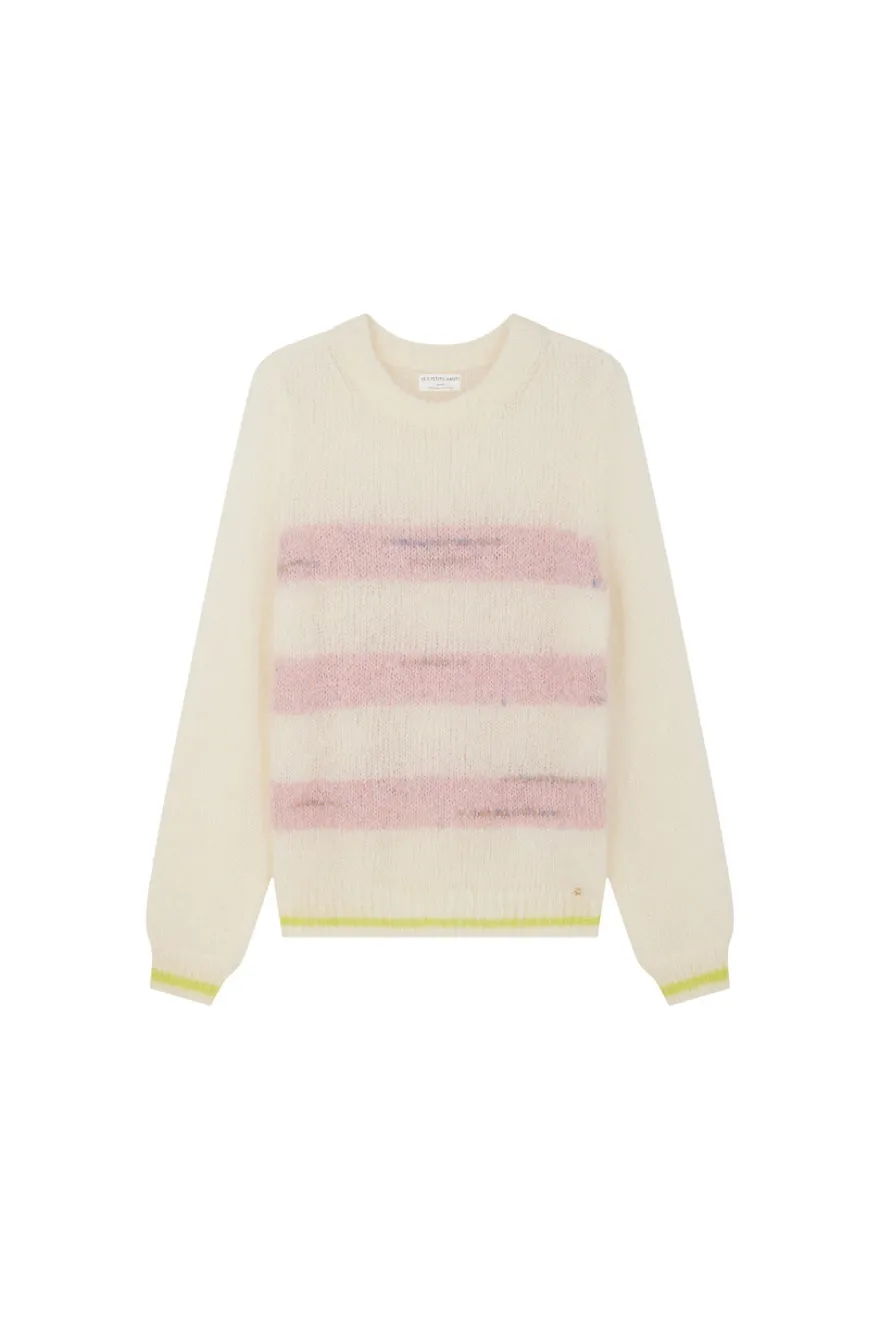 Best Des Petit Hauts Pull Alba ECRU/BRUME POUDRE