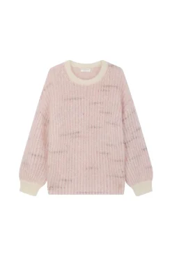 Outlet Des Petit Hauts Pull Albertine ECRU/BRUME POUDRE