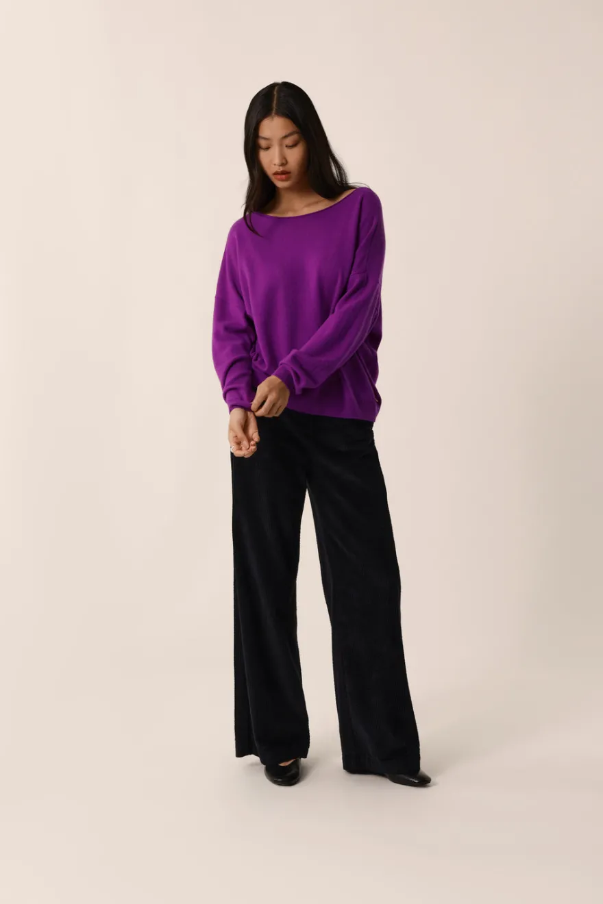 New Des Petit Hauts Pull Aragone VIOLETTE