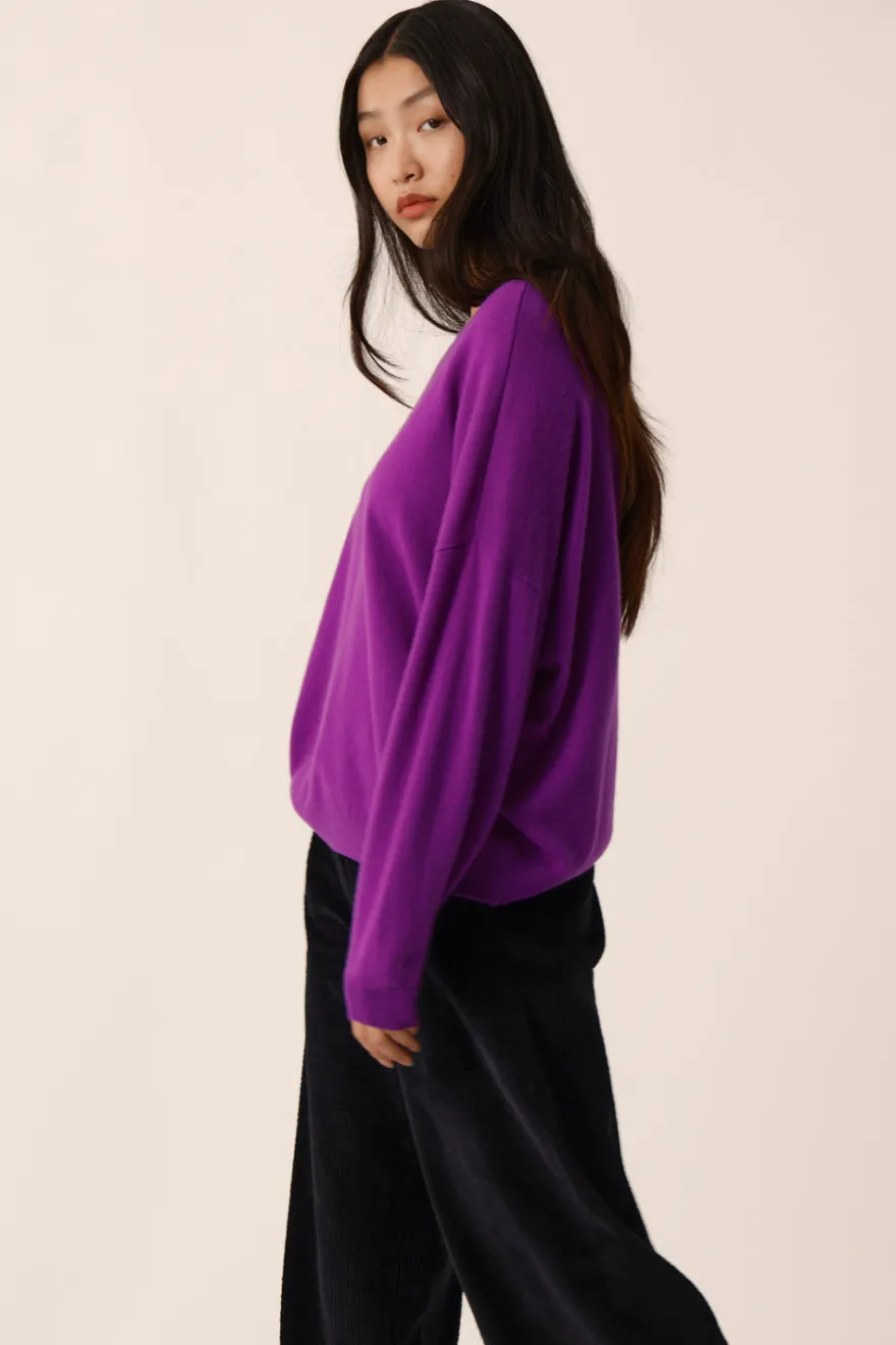 New Des Petit Hauts Pull Aragone VIOLETTE