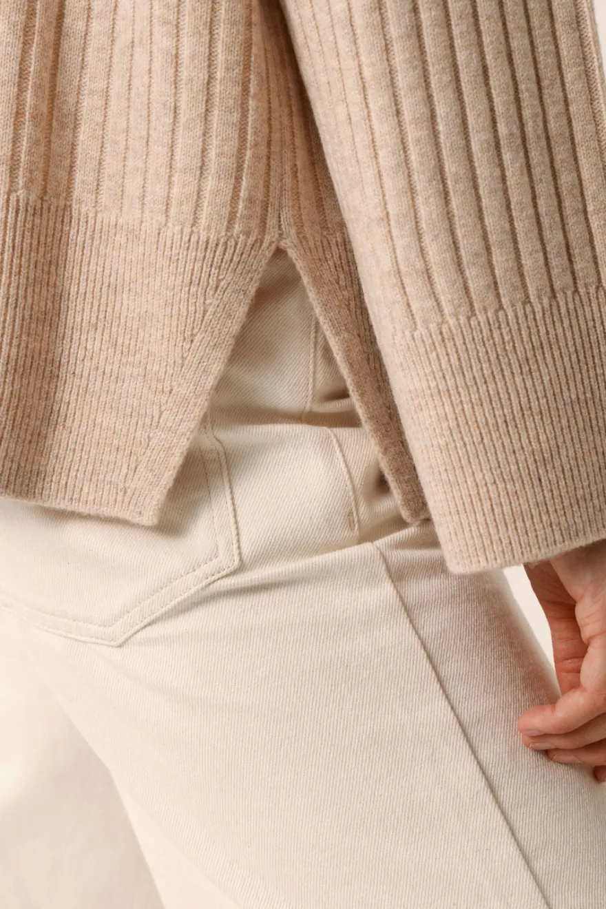 Sale Des Petit Hauts Pull Aristou LATTE