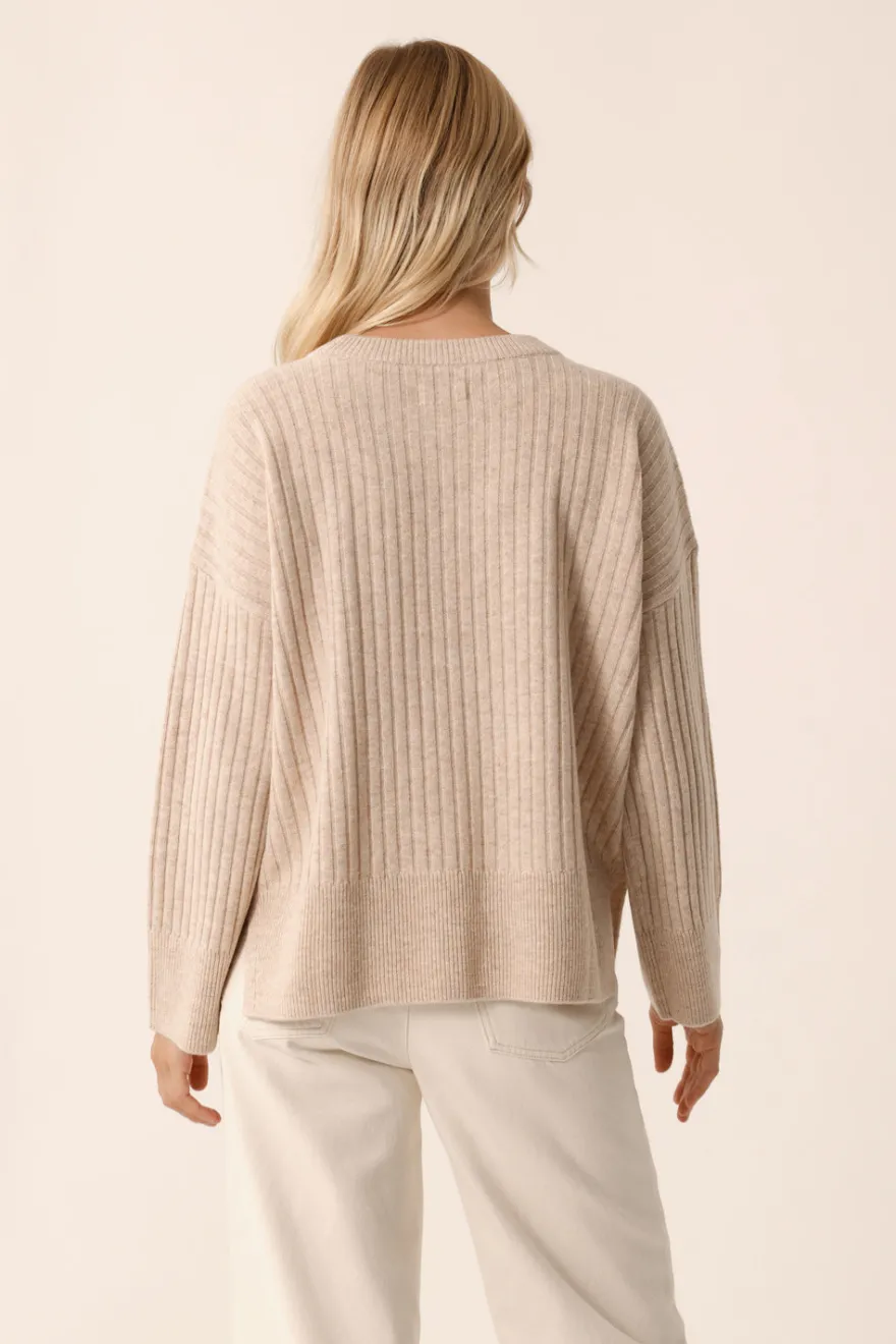 Sale Des Petit Hauts Pull Aristou LATTE