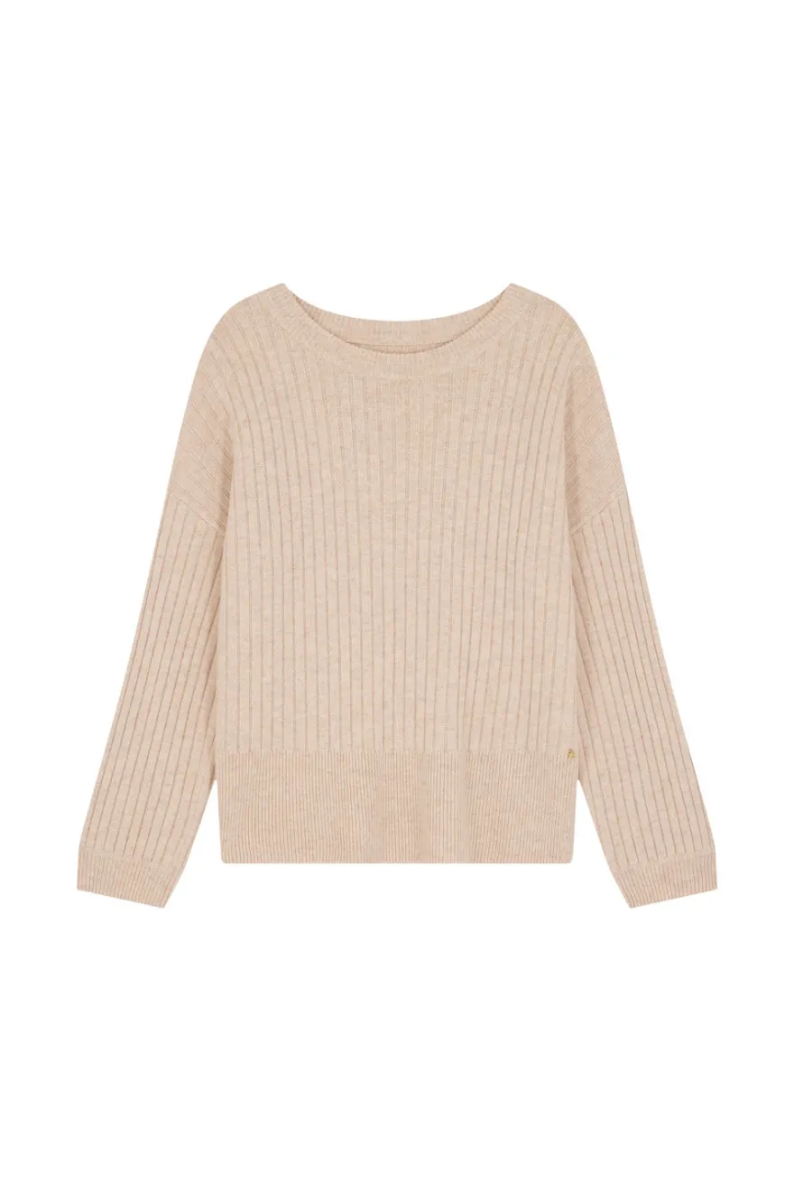 Sale Des Petit Hauts Pull Aristou LATTE