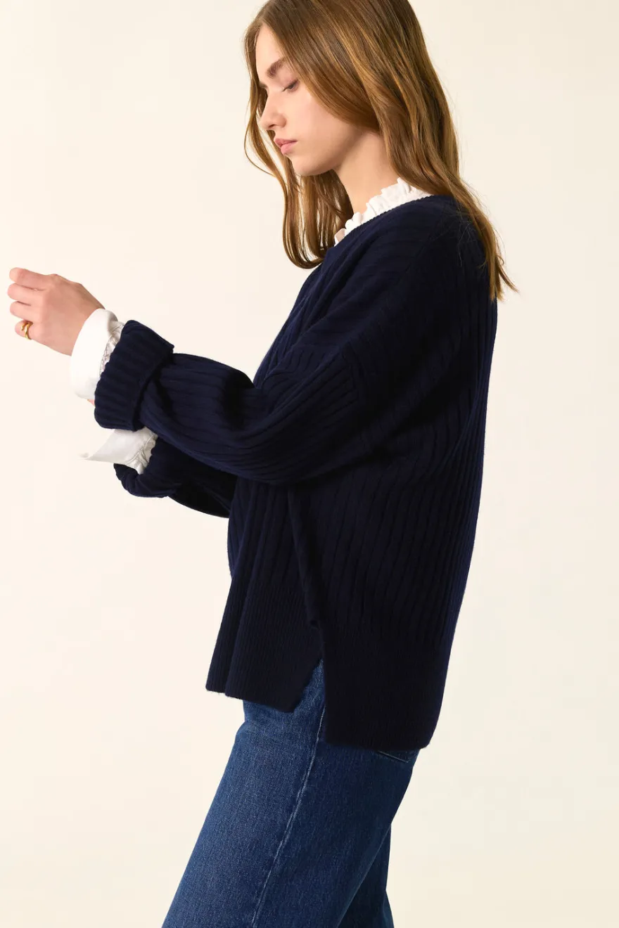 New Des Petit Hauts Pull Aristou MARINE