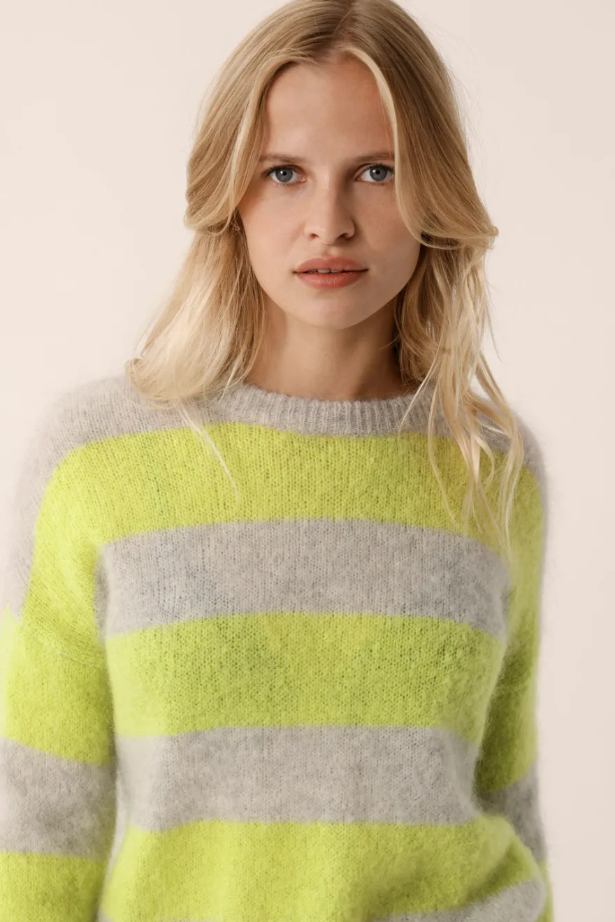 New Des Petit Hauts Pull Banelle GRIS CHINE/LUCIOLE