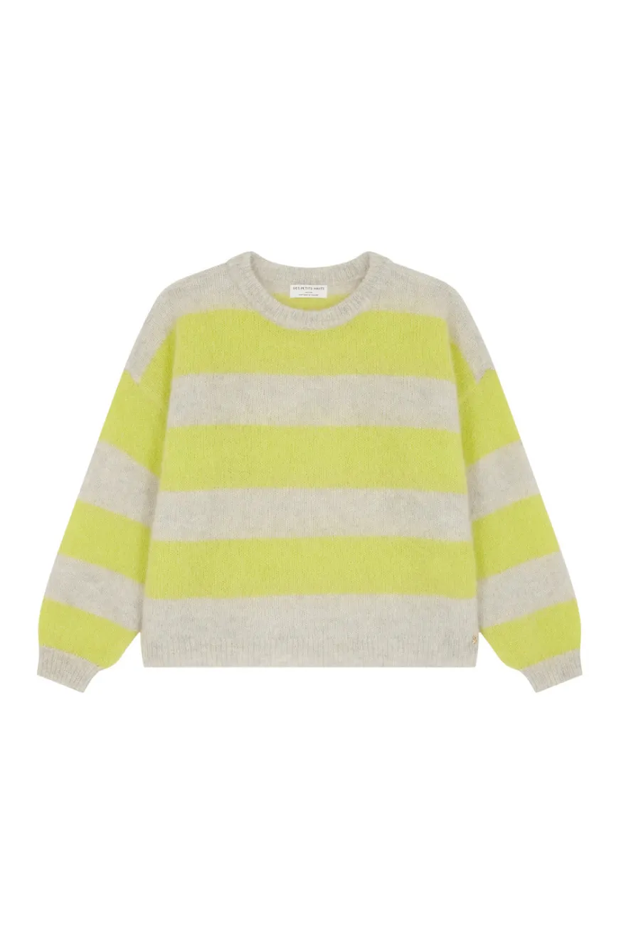 New Des Petit Hauts Pull Banelle GRIS CHINE/LUCIOLE