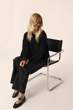 Clearance Des Petit Hauts Pull Bulon NOIR