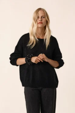 Clearance Des Petit Hauts Pull Bulon NOIR
