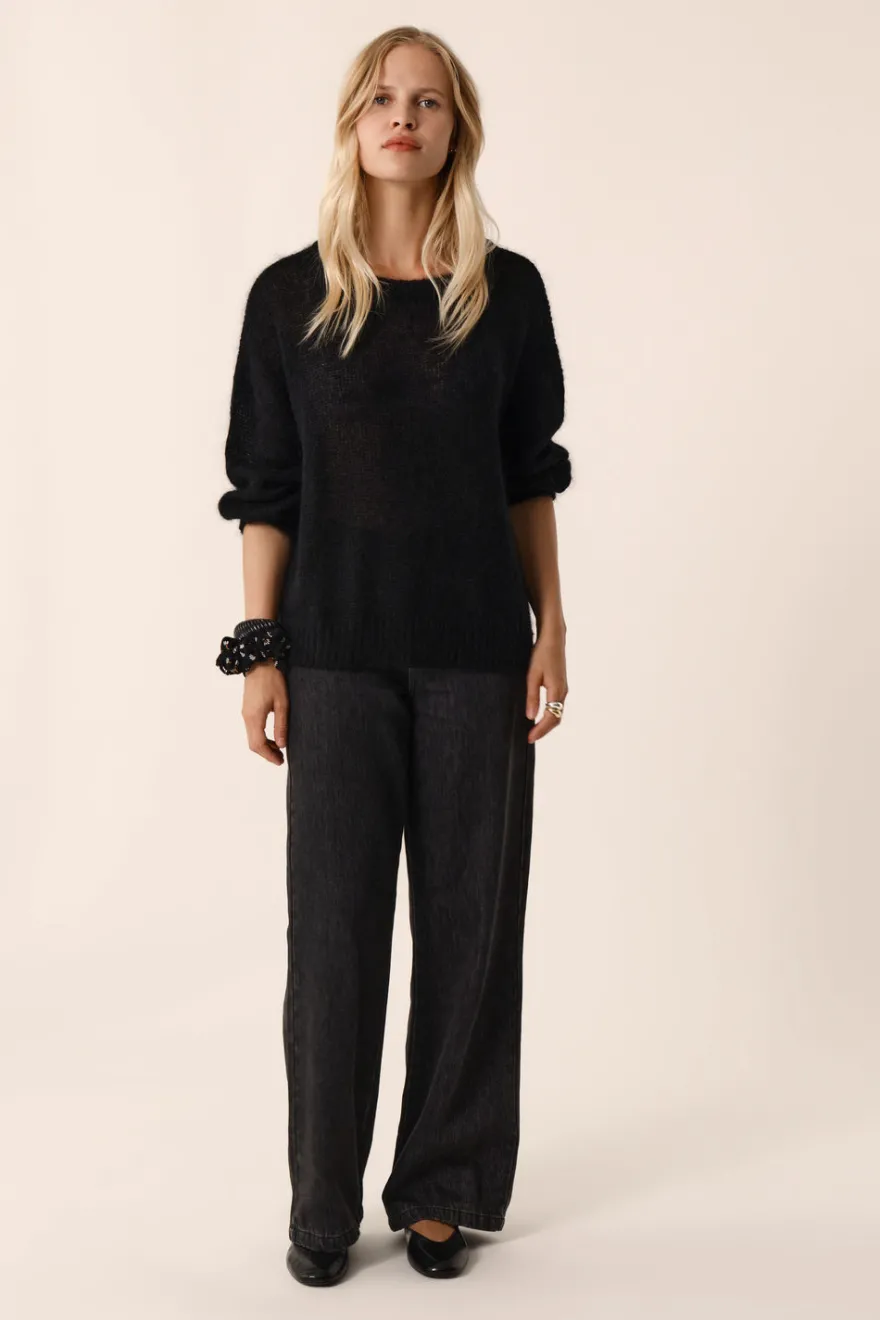 Clearance Des Petit Hauts Pull Bulon NOIR