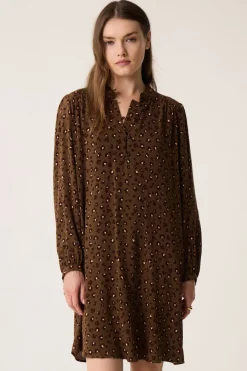 Clearance Des Petit Hauts Robe Solene LEO KAKI
