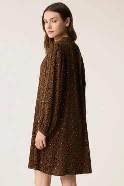 Clearance Des Petit Hauts Robe Solene LEO KAKI