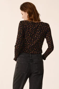 Discount Des Petit Hauts Tee-shirt Hailey LEO NOIR