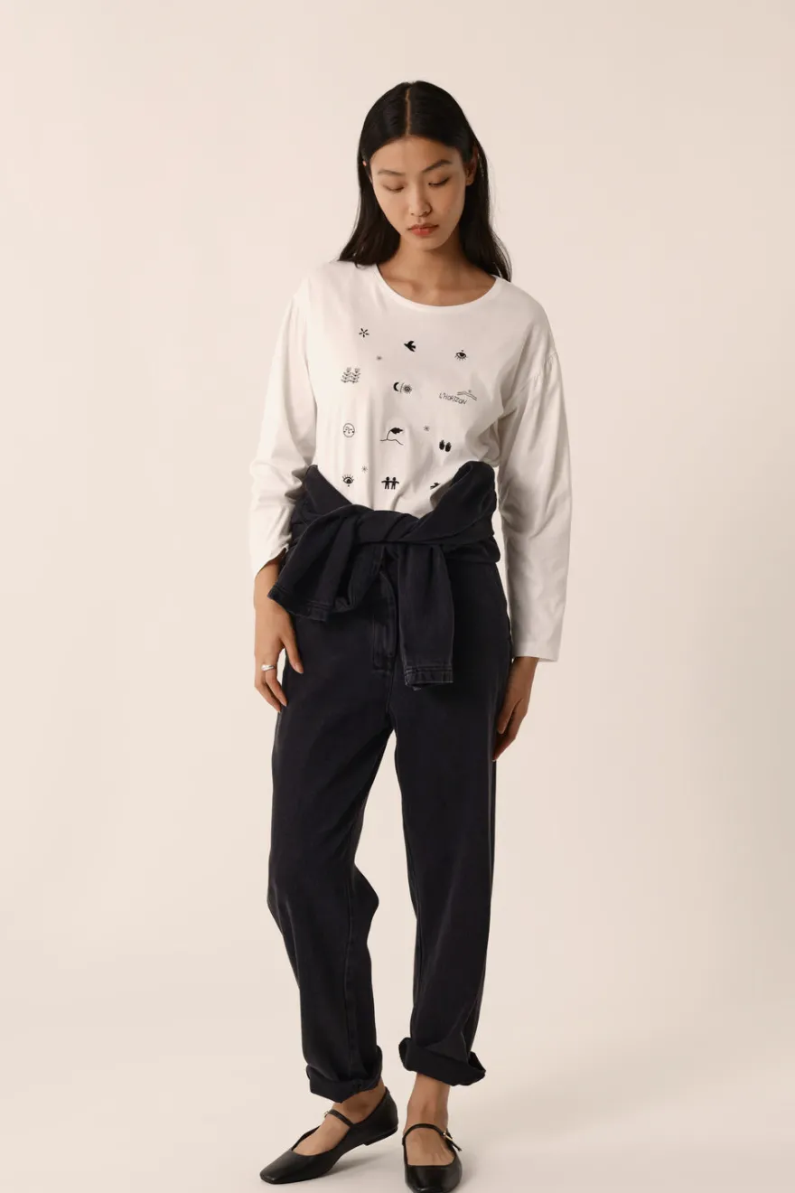 Online Des Petit Hauts Tee-shirt Janana ECRU