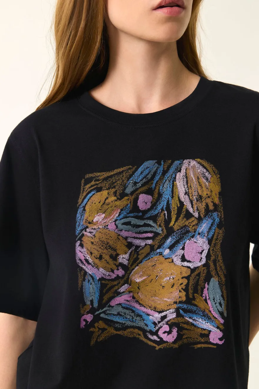 Outlet Des Petit Hauts Tee-shirt Janis NOIR