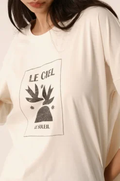 Sale Des Petit Hauts Tee-shirt Janou CREME
