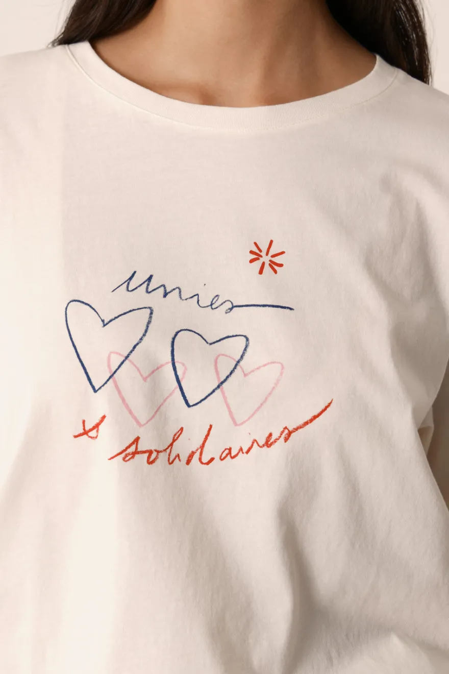 Hot Des Petit Hauts Tee-shirt Marina ECRU