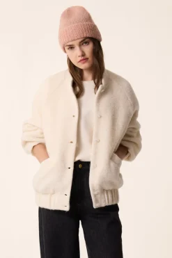 Online Des Petit Hauts Veste maille Hildou CREME