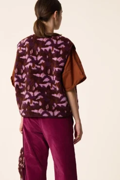 Outlet Des Petit Hauts Veste maille sans manches Kadi MANITOU BRUYERE