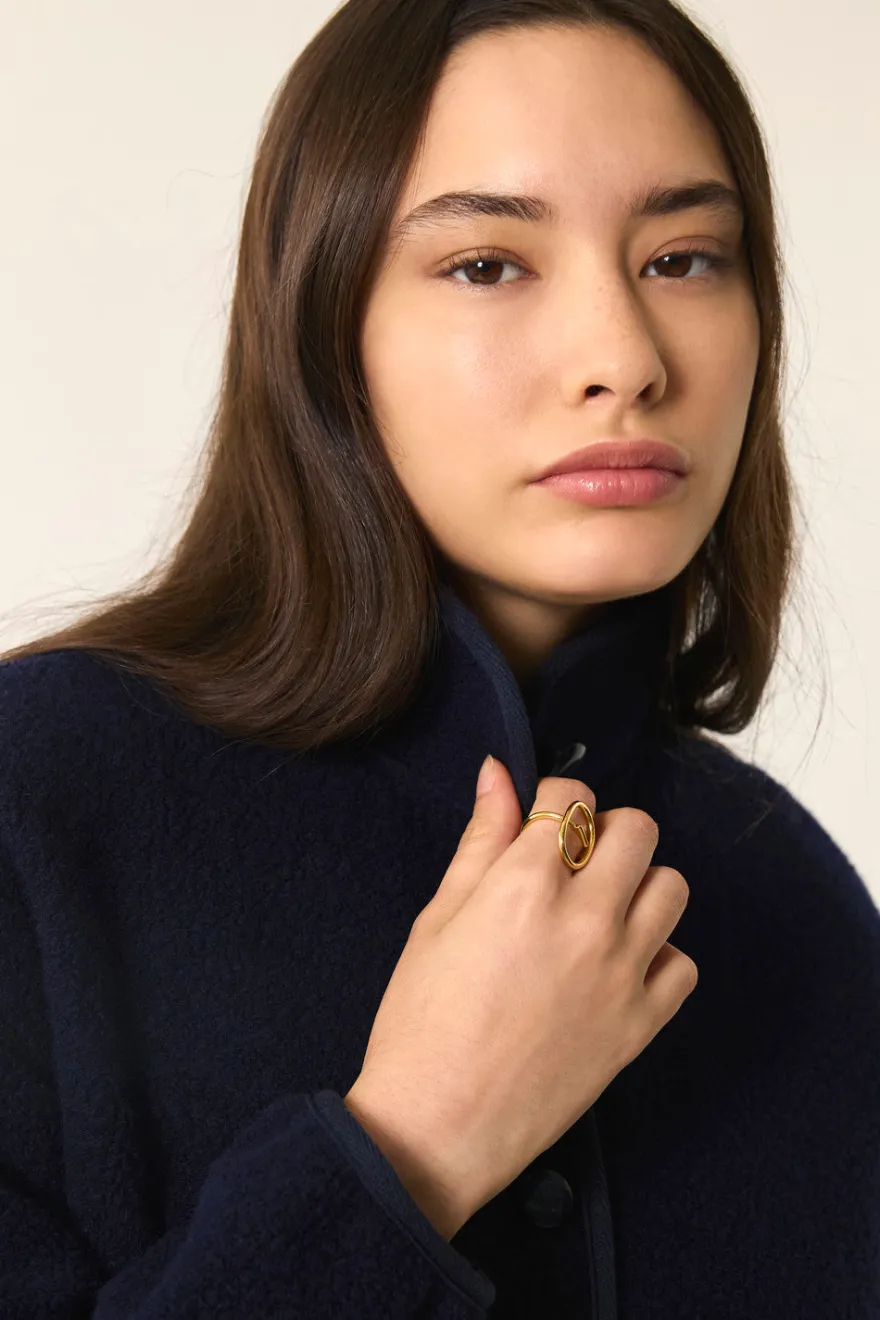 Clearance Des Petit Hauts Veste maille Zlavina MARINE