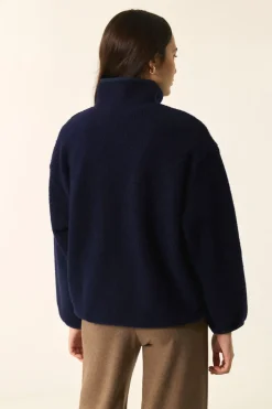 Clearance Des Petit Hauts Veste maille Zlavina MARINE