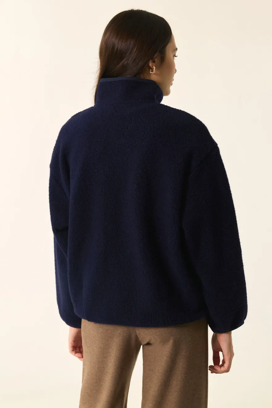 Clearance Des Petit Hauts Veste maille Zlavina MARINE