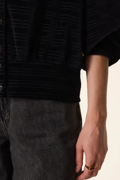 Des Petit Hauts Veste maille Zoraya NOIR